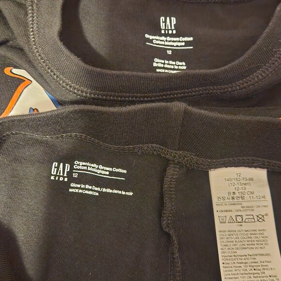 GAP Skeleton Glow in the Dark PJ's - Picture 2 of 2